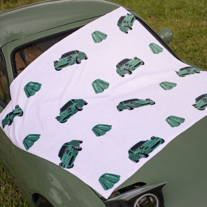 Green NA Miata Throw Blanket