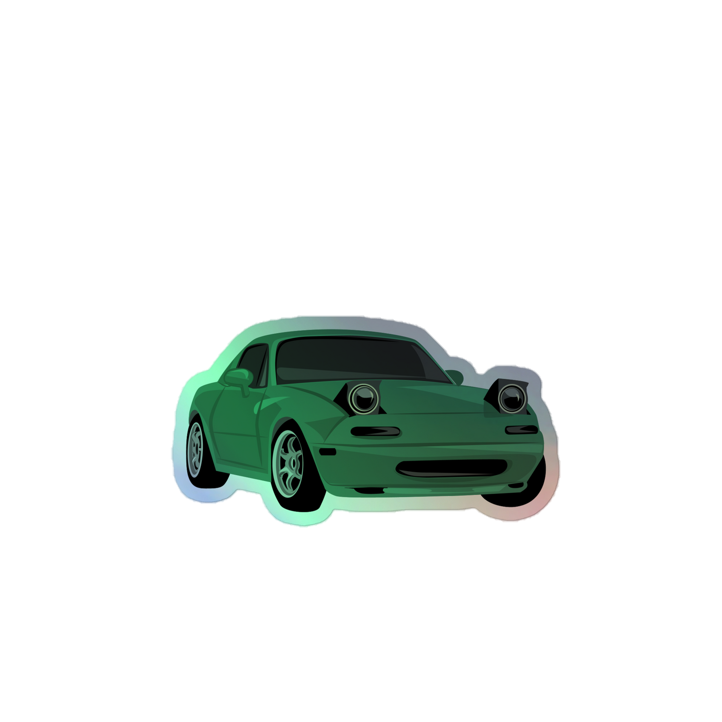 Jelly Green NA Miata Holographic Sticker