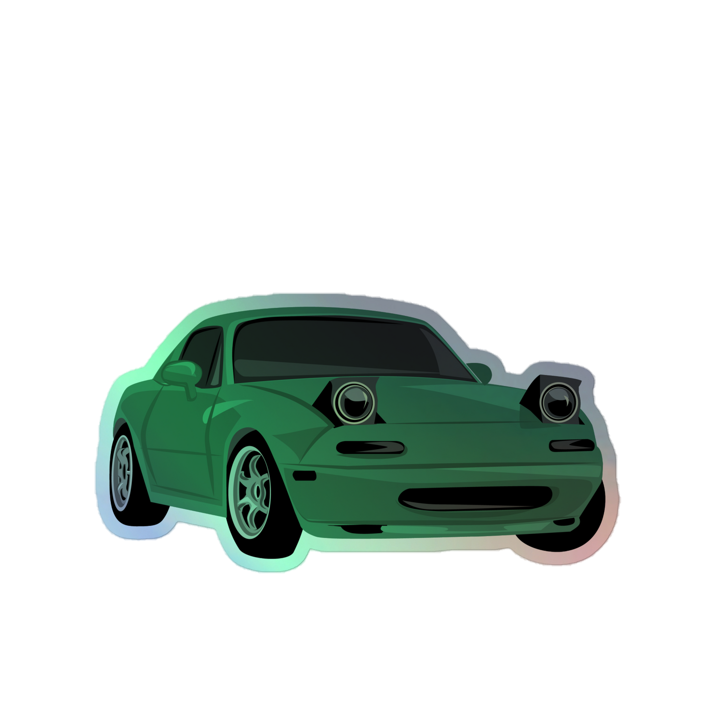 Jelly Green NA Miata Holographic Sticker