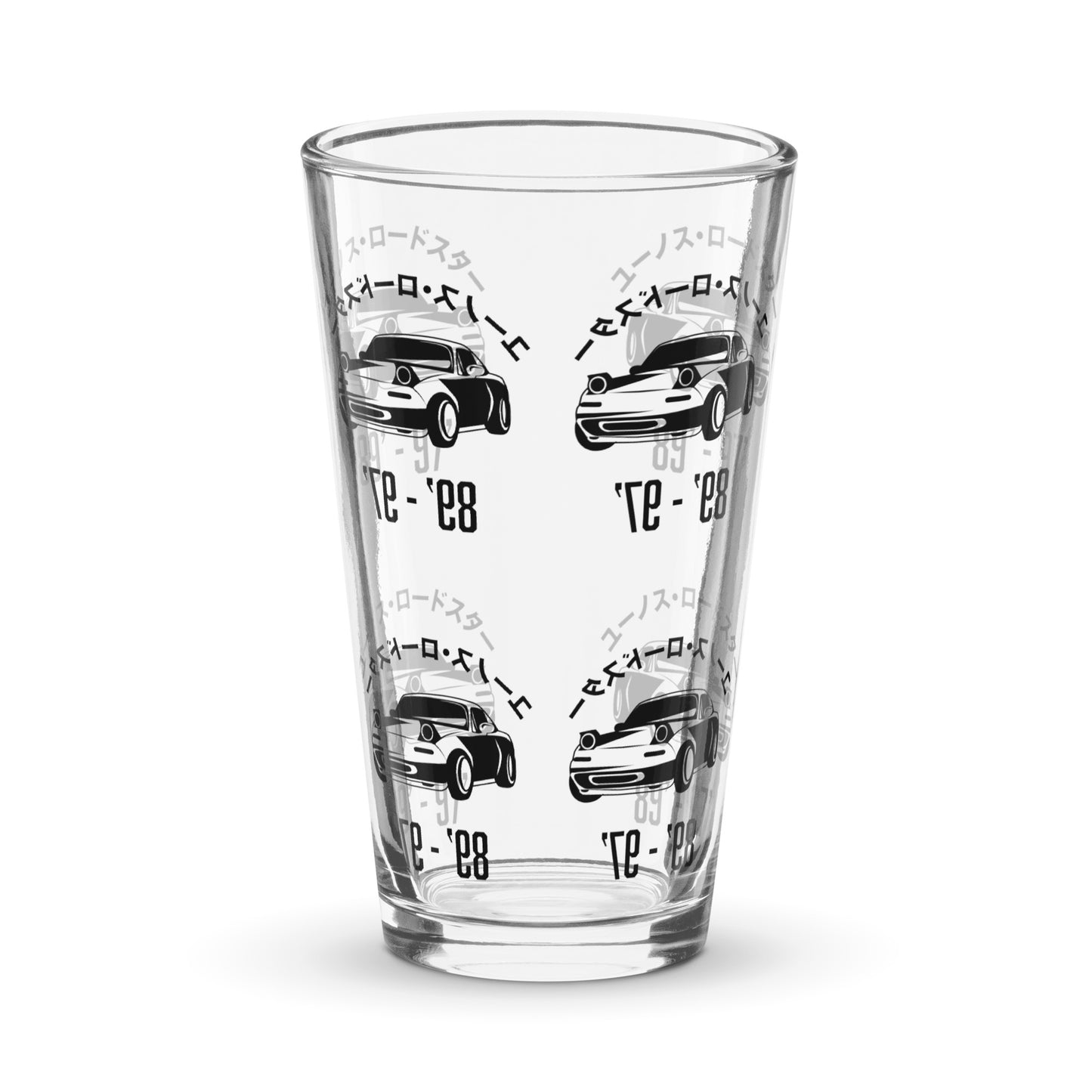 Miata Shaker pint glass