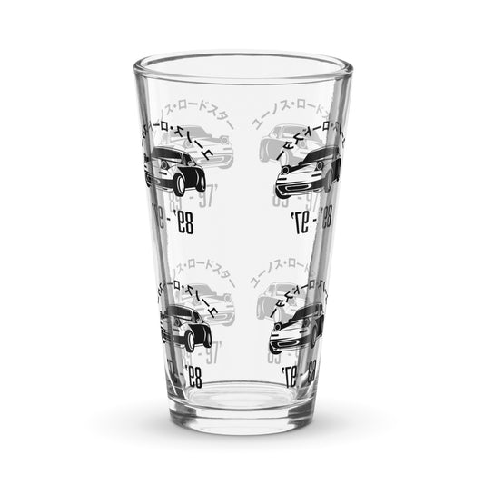 Miata Shaker pint glass